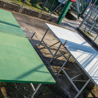 Cinque tavoli da ping pong Play Park di Punta Marina Terme